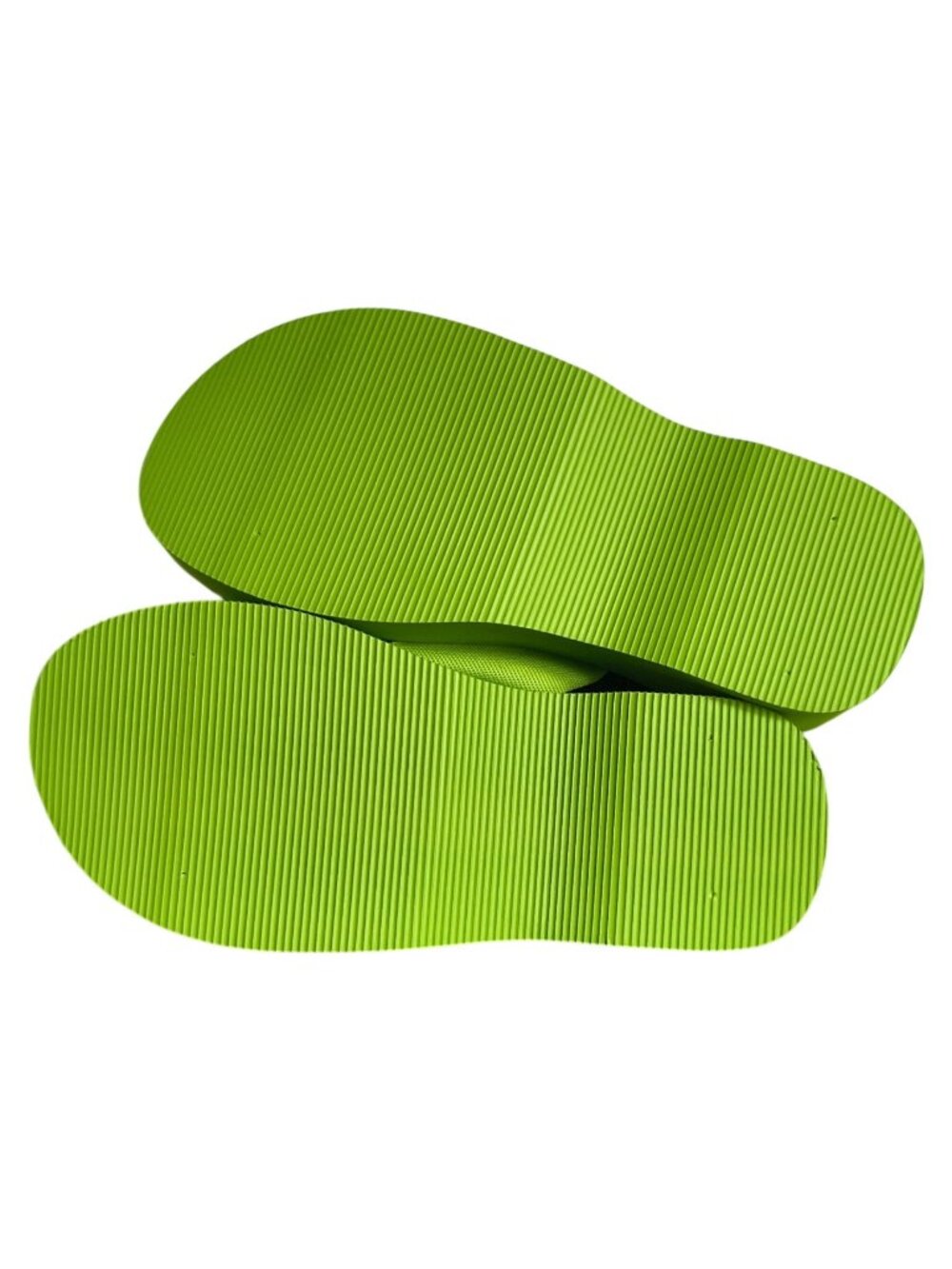 Sand N Sun Womens M 7-8 Flip Flops Green Flower Wedge Summer Thong Sandals NEW - Picture 5 of 7